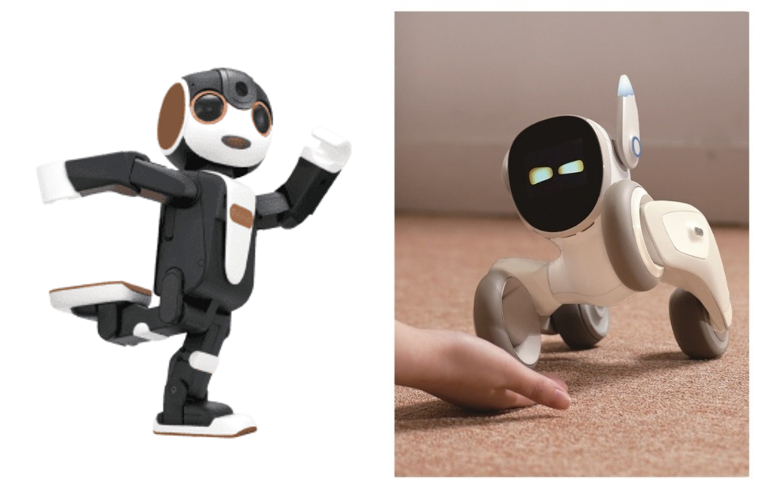 「ヒト型」ペットロボット：RoBoHoN(ロボホン)・「動物型」ペットロボット：Loona（ルーナ）