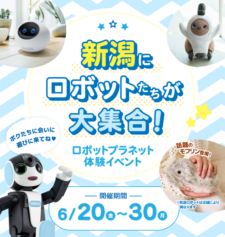 体験イベント ロボットたちがやってくる